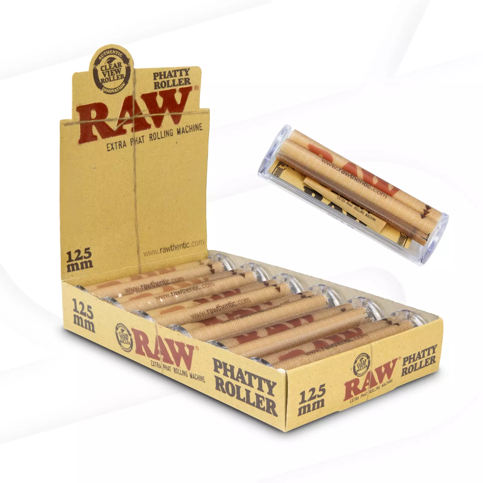 raw cigarette roller change Hemp Plastic RAWthentic RAW 79mm Adjustable Automatic Cigarette