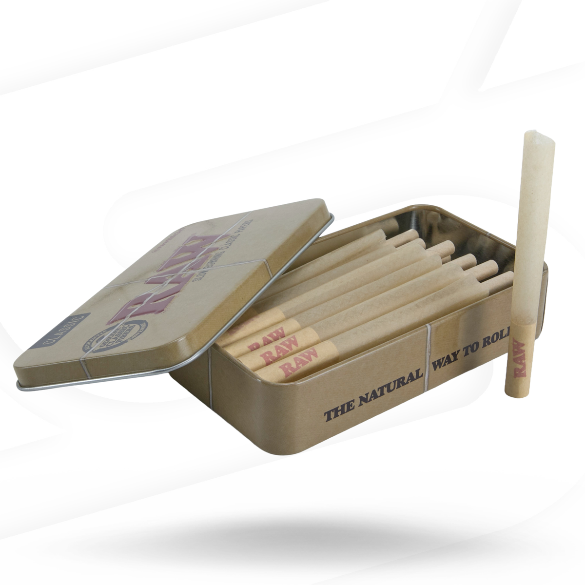 RAW Level Classic Pre Rolled Paper + Tin Can - 20 Pack Bundles RAWR-CNCL-LV01 esd-official