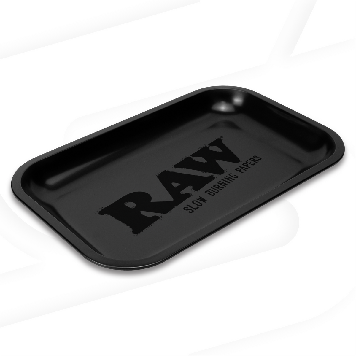 RAW Matte Black Small Rolling Tray Rolling Trays RAWU-RATC-0S14 esd-official