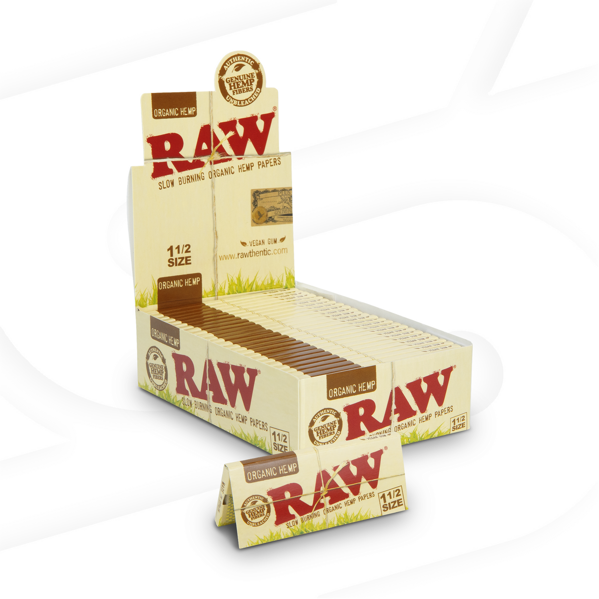 RAW Organic 1 1/2 Rolling Papers Rolling Papers RAWB-RPOH-1201 esd-official