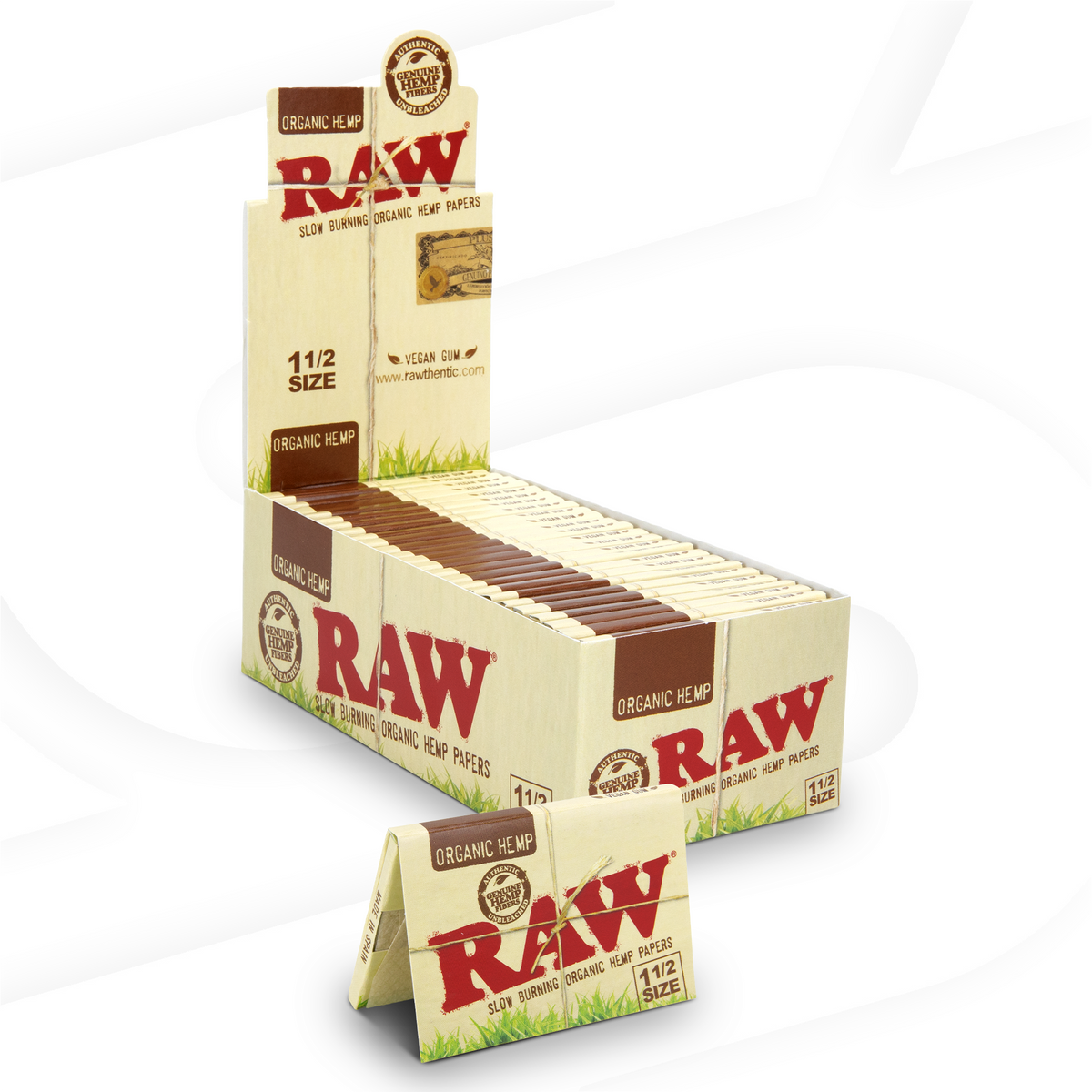 RAW Organic 1 1/2 Rolling Papers Rolling Papers RAWB-RPOH-1201 esd-official