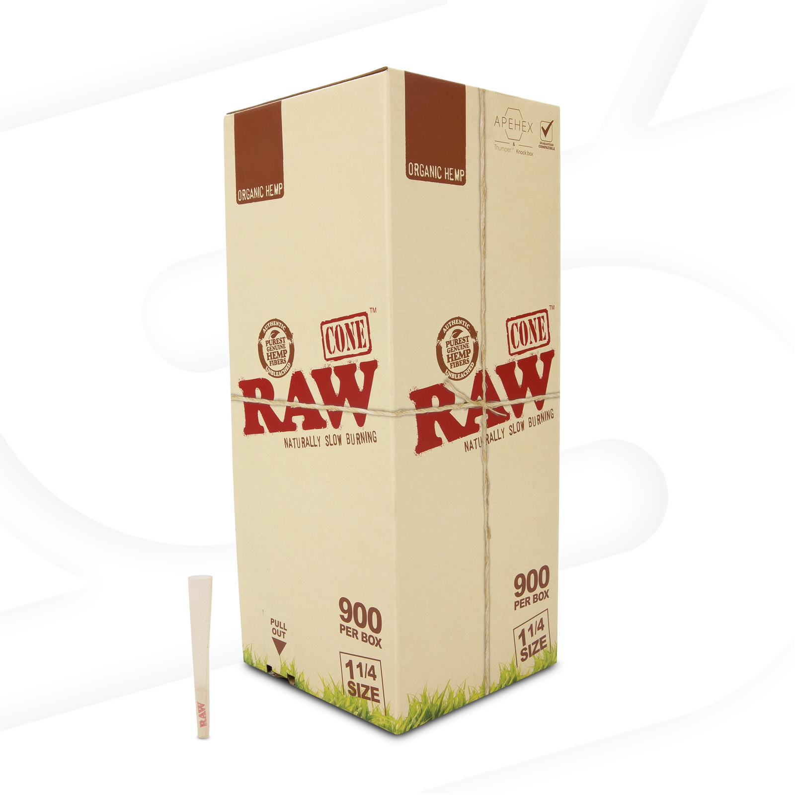 RAW Organic 1¼ Cones | Bulk Box | 900 Cones RAW Cones RAWT-CNOH-1402 esd-official