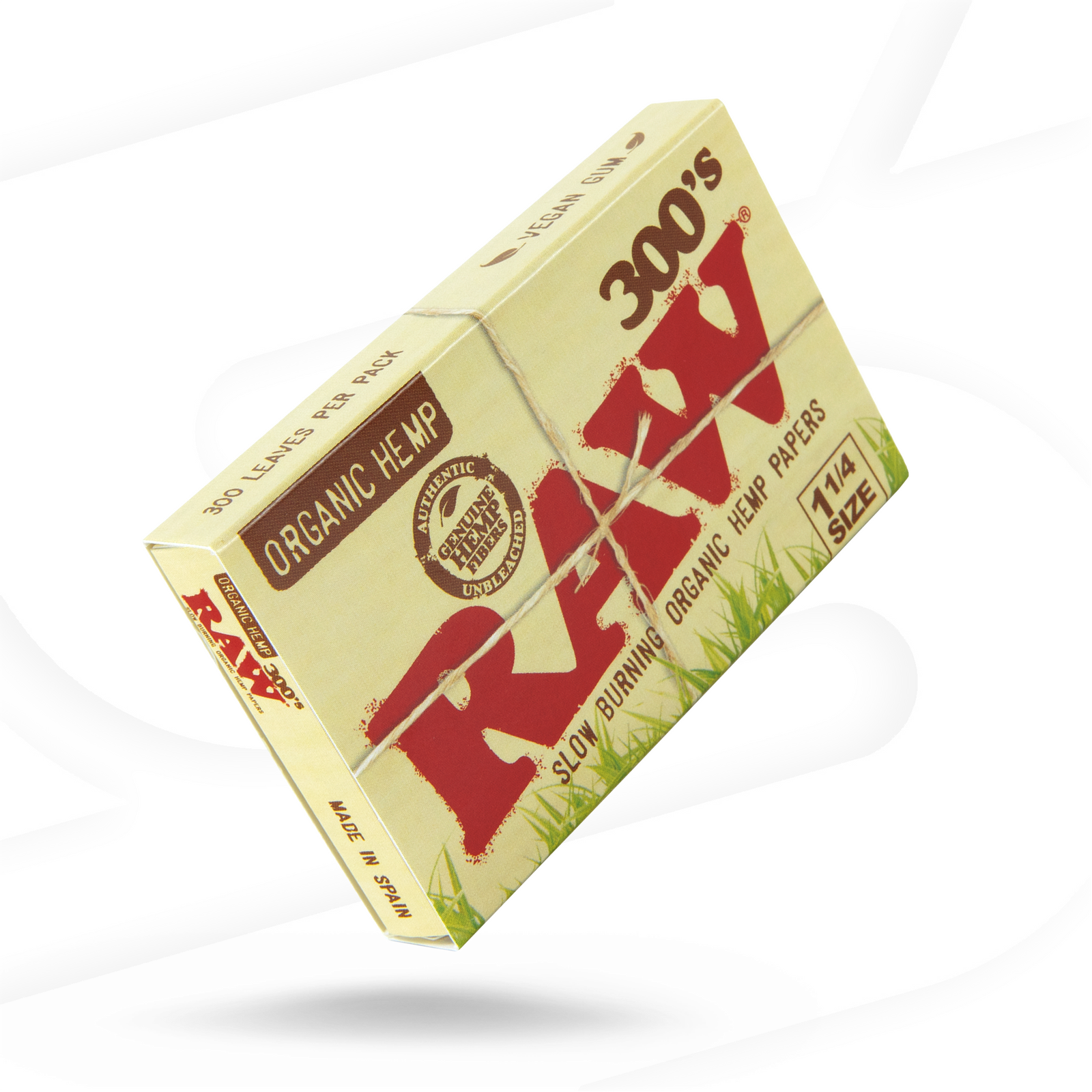 RAW Organic Creaseless 1 1/4 - 300's Rolling Papers esd-official