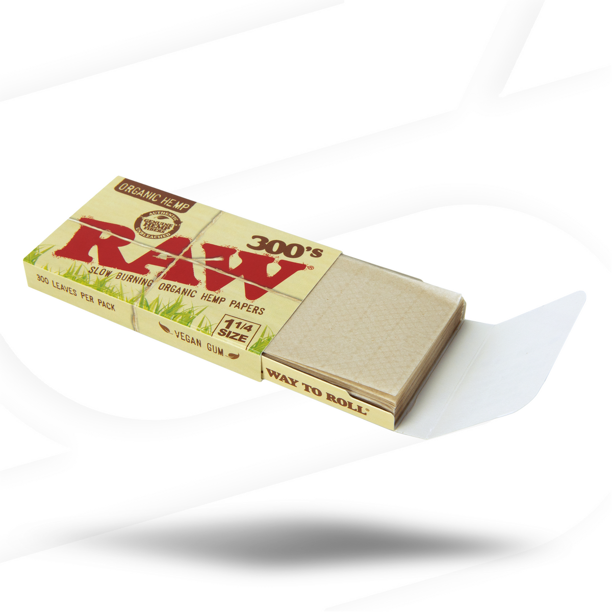 RAW Organic Creaseless 1 1/4 - 300&#39;s Rolling Papers RAWB-RPOH-1404_1/40 esd-official