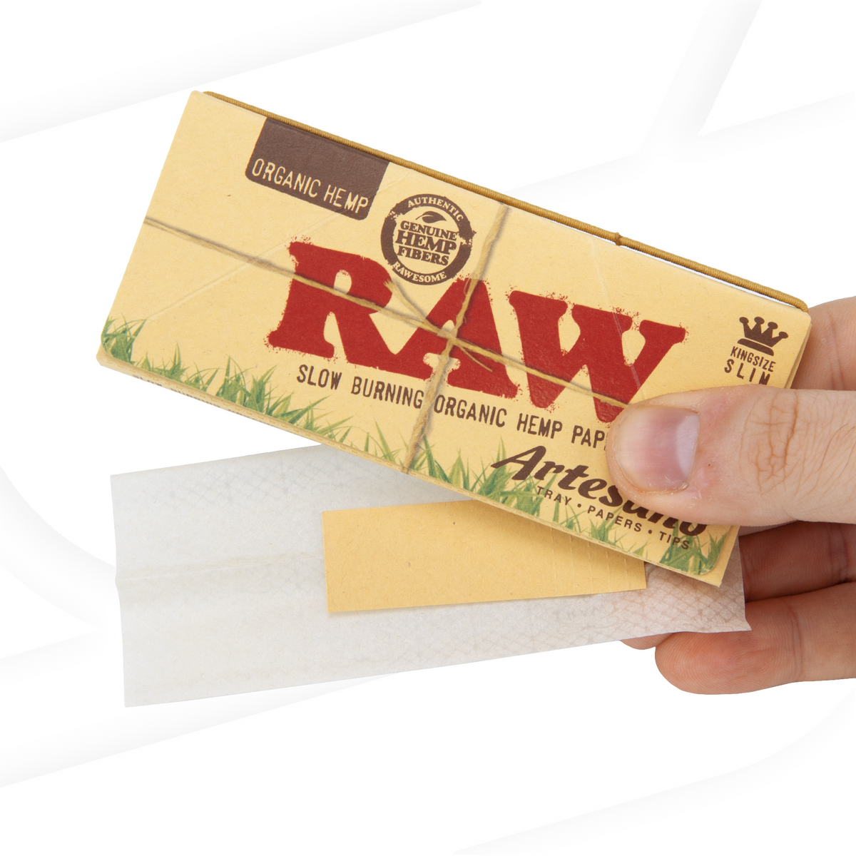 RAW Organic Hemp Artesano King Size Slim Rolling Papers Rolling Papers RAWB-RPOH-KL02_1/15 esd-official