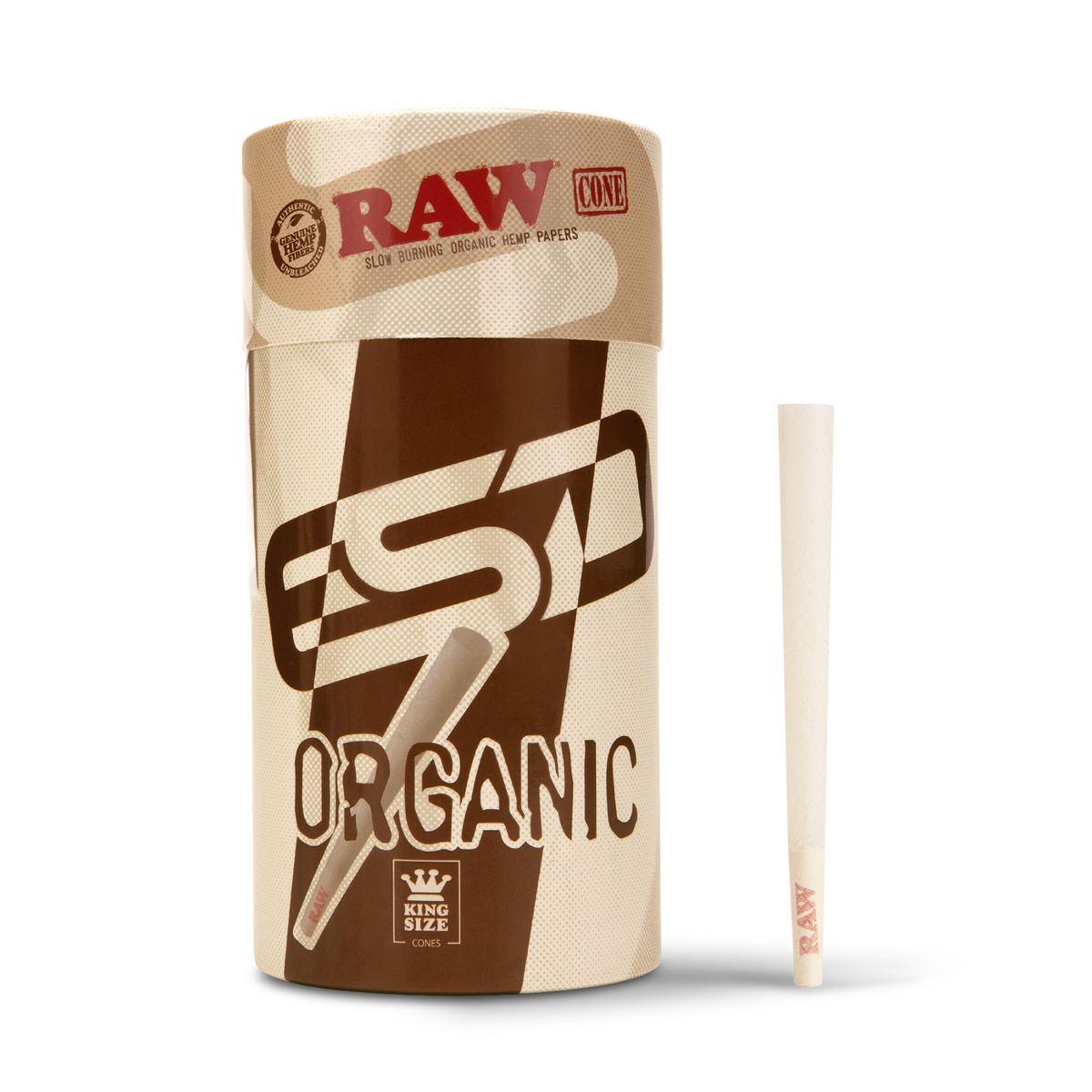RAW Organic Hemp King Size Cones RAW Cones RAWR-CNOH-KS02 esd-official
