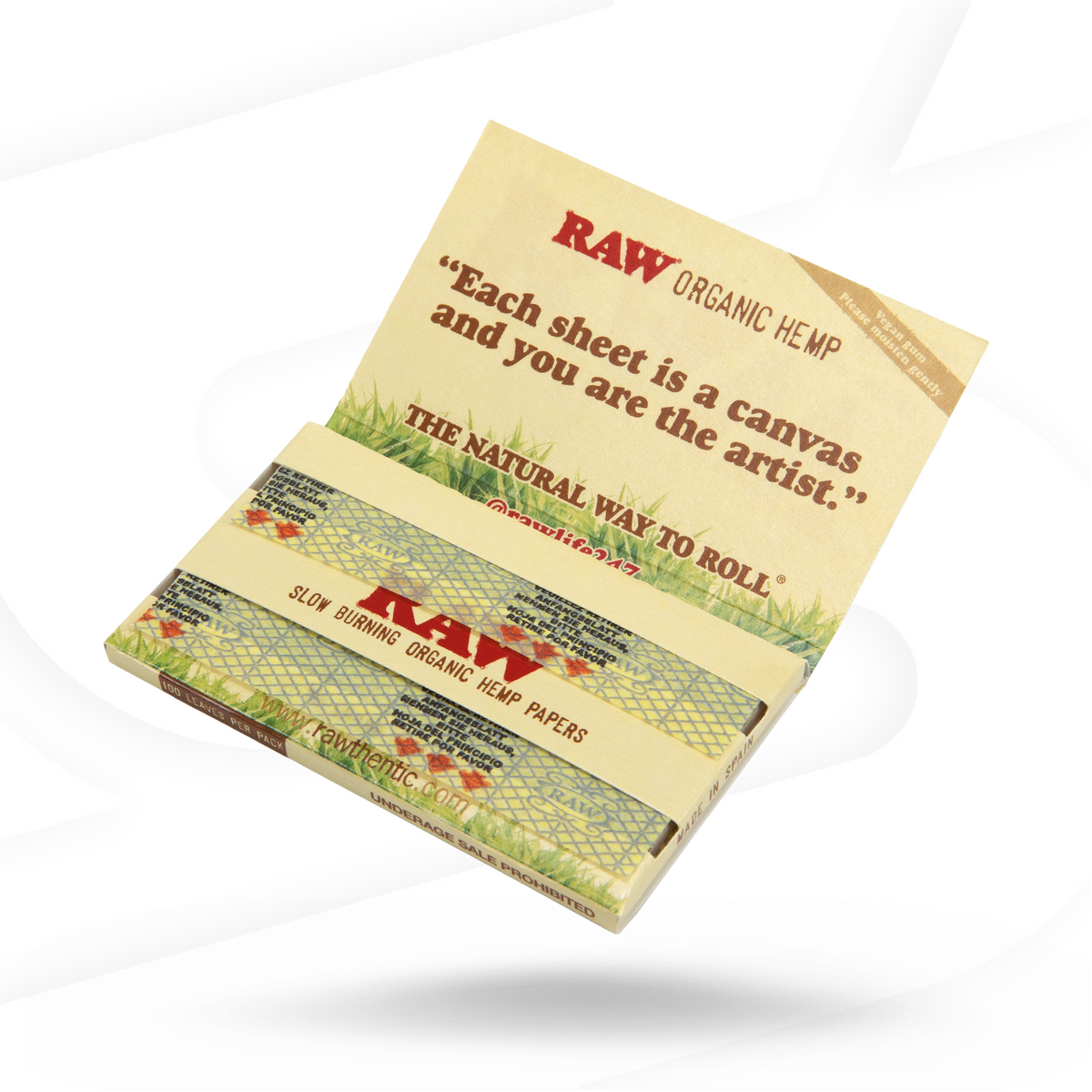RAW Organic Hemp Single Wide Double Feed Rolling Papers Rolling Papers esd-official