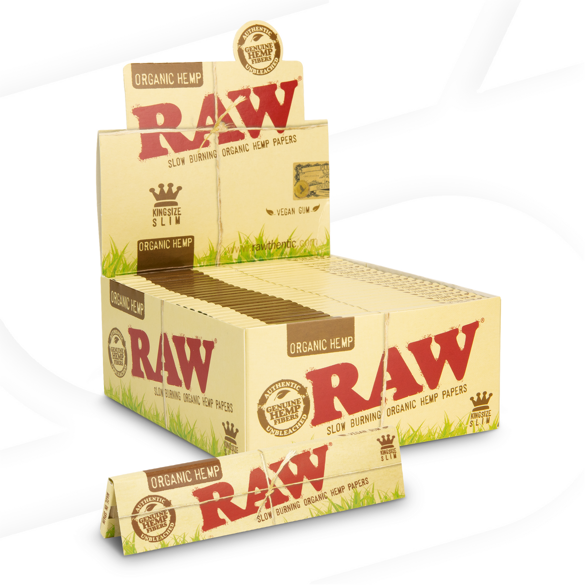 RAW Organic King Size Slim Rolling Papers Rolling Papers RAWB-RPOH-KL04 esd-official