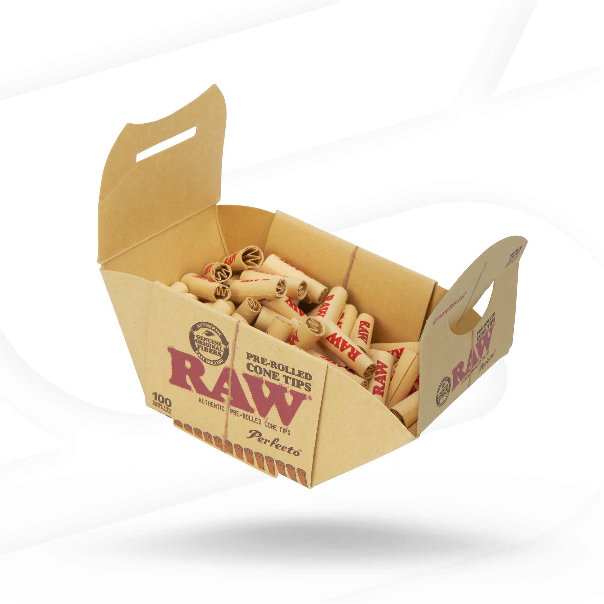 RAW Perfecto Pre-Rolled Cone Tips Box Rolling Tips esd-official