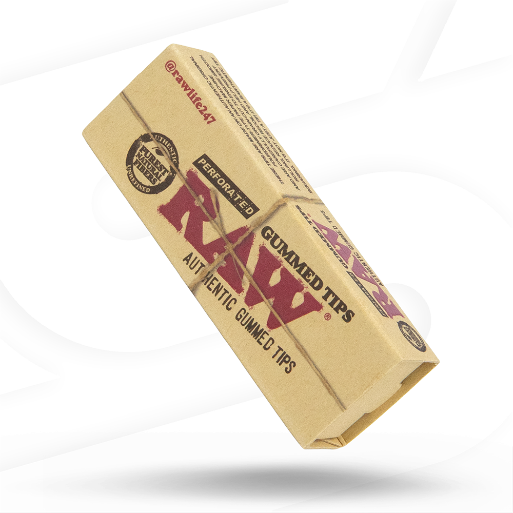 RAW Perforated Gummed Tips Rolling Tips esd-official