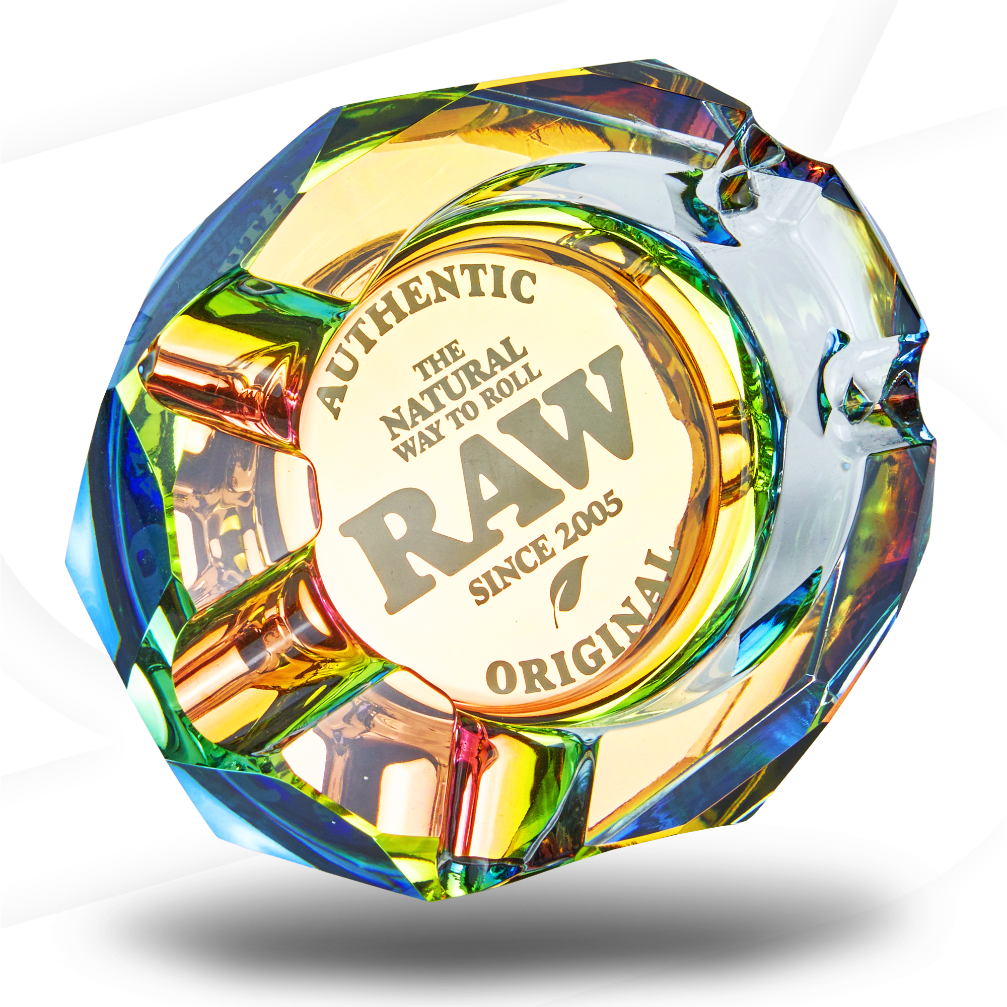 RAW Phat Prism Glass Ashtray Rolling Trays RAWU-RAAS-0010 esd-official