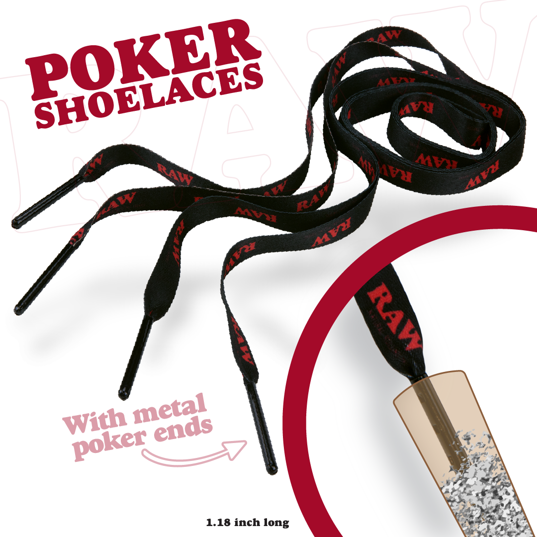 RAW Poker Shoelaces Clothing Accessories RAWU-APAA-0028 esd-official