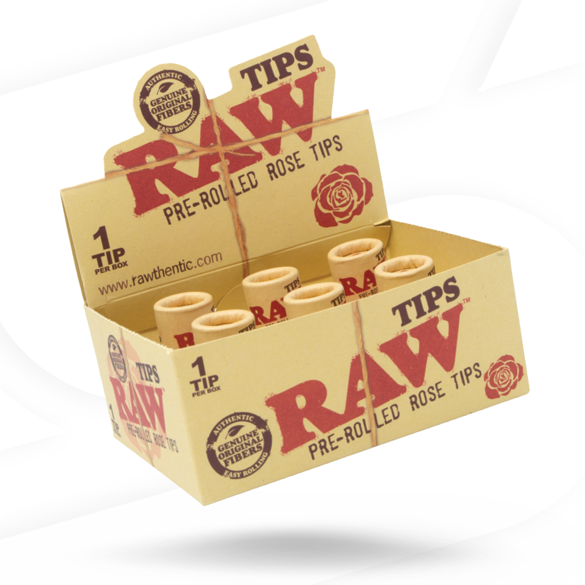 RAW Pre-Rolled Rose Tip Rolling Tips RAWB-RATH-0037 esd-official