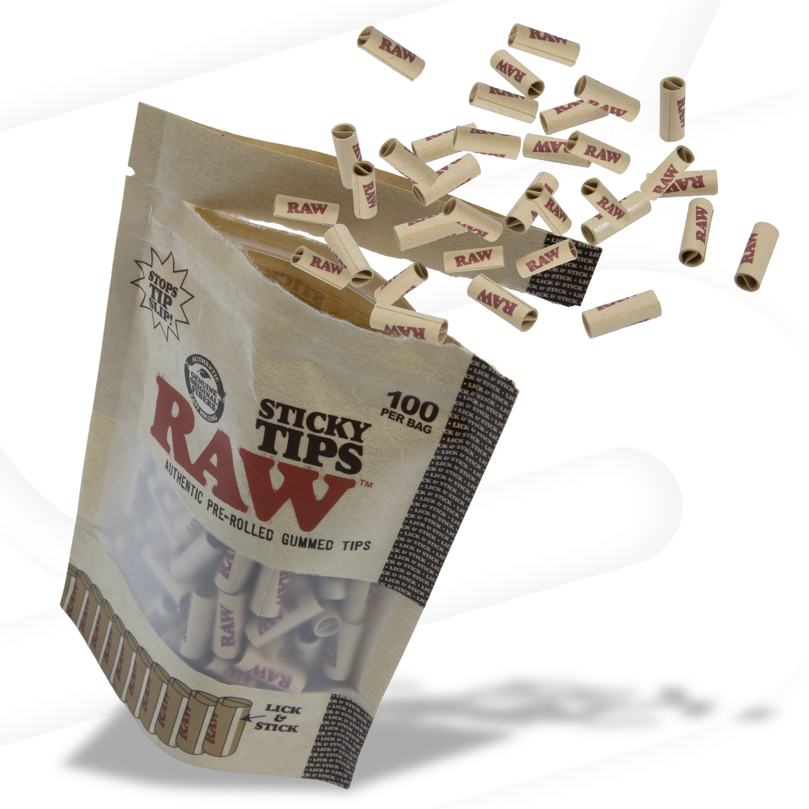 RAW Pre-Rolled Sticky Tips Bag Rolling Tips RAWU-RATH-0037 esd-official