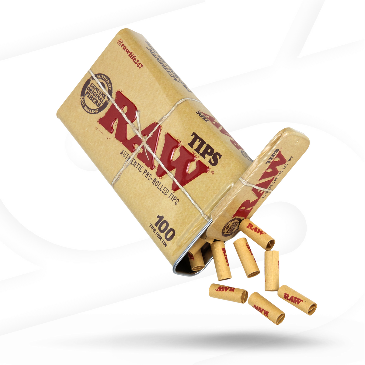 RAW Pre-Rolled Tips Tin Rolling Tips esd-official