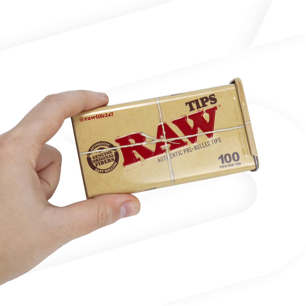 RAW Pre-Rolled Tips Tin Rolling Tips RAWB-RATH-0009_1/6 esd-official