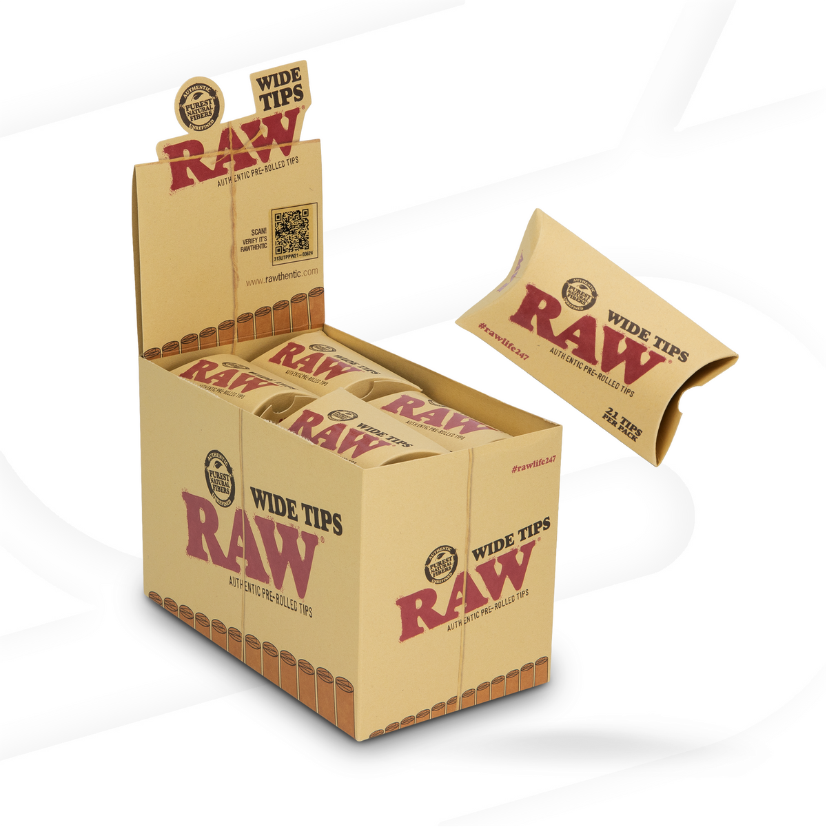 RAW Pre- Rolled Wide Tips Rolling Tips esd-official