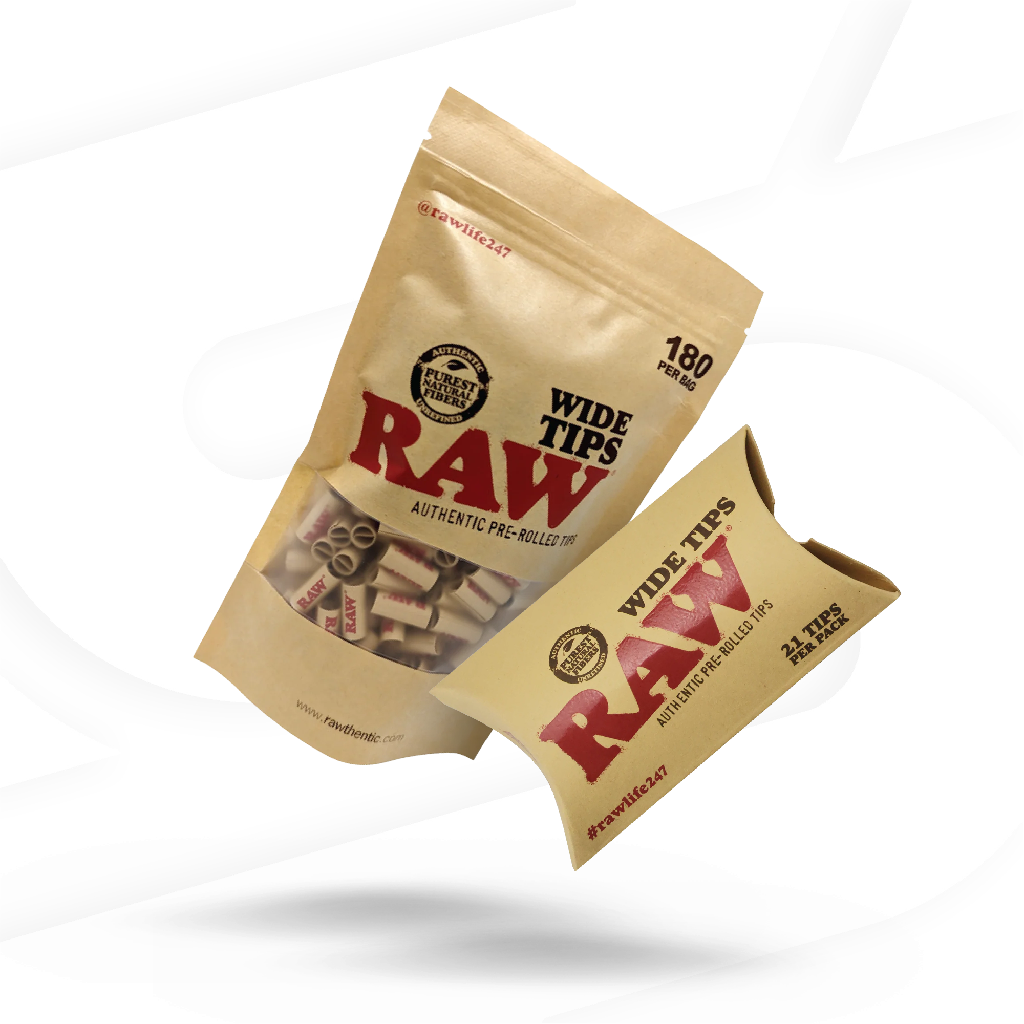 RAW Pre- Rolled Wide Tips Rolling Tips esd-official