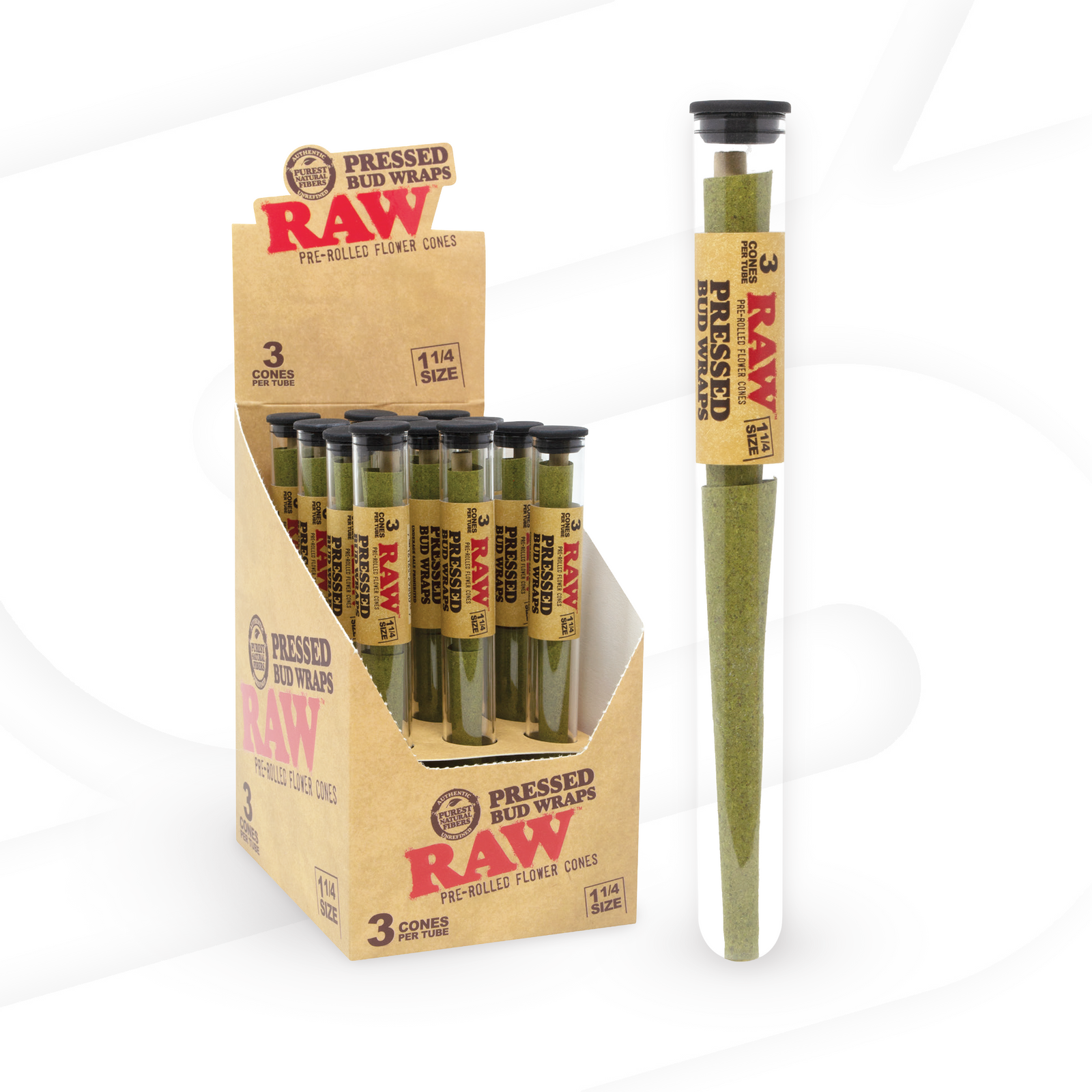 RAW Pressed Bud Wraps Rolling Papers RAWB-CNPB-1401 esd-official