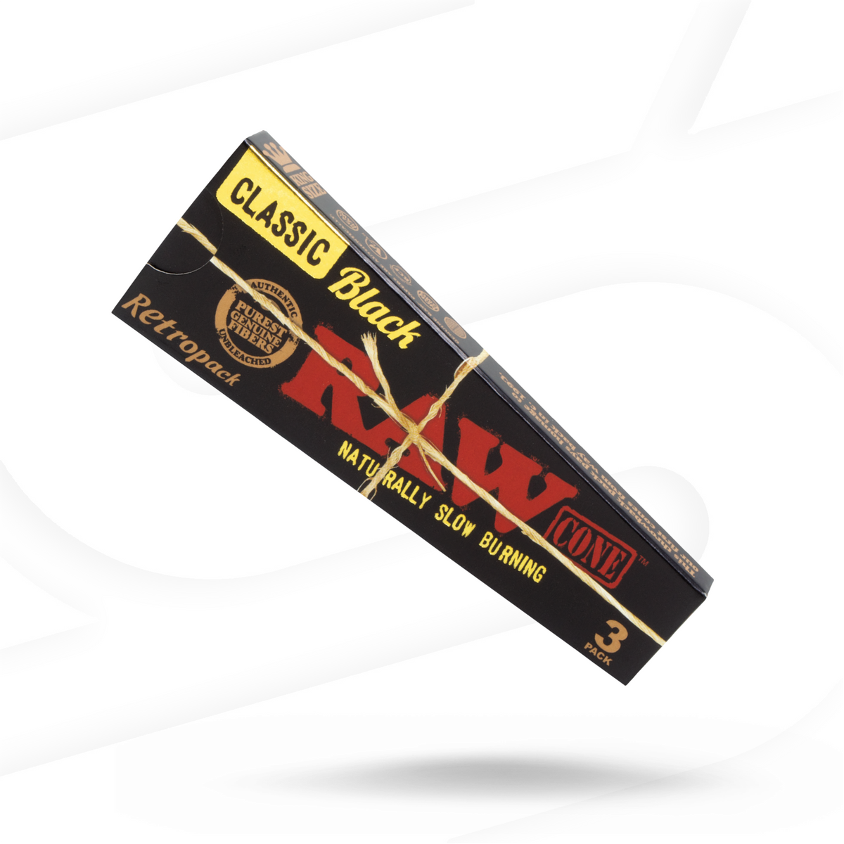 RAW Retropack Black Pre-Rolled Cones RAW Cones RAWB-CNBK-KS04_1/32 esd-official