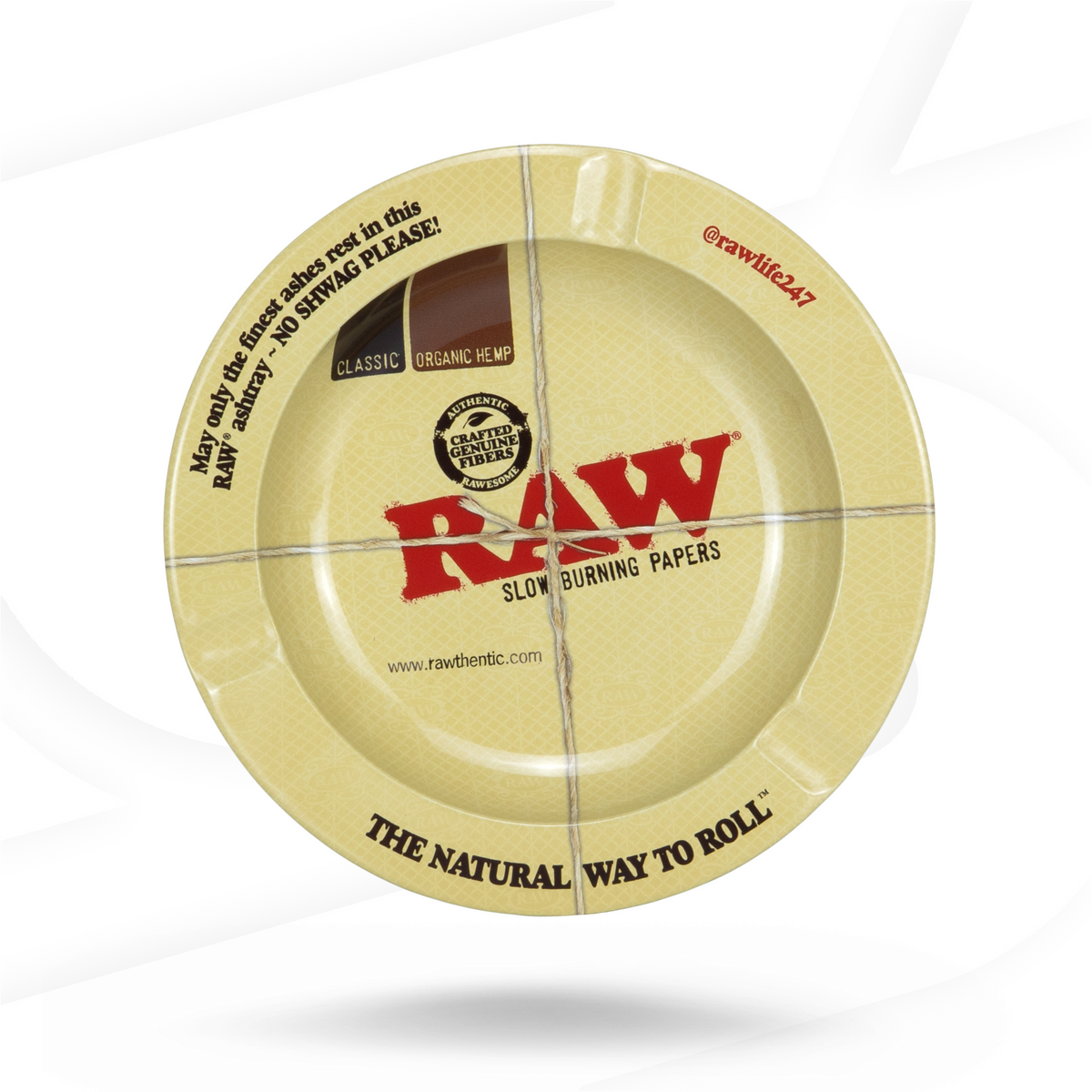 RAW Round Magnetic Metal Ashtray Rolling Trays RAWU-RAAS-0002 esd-official