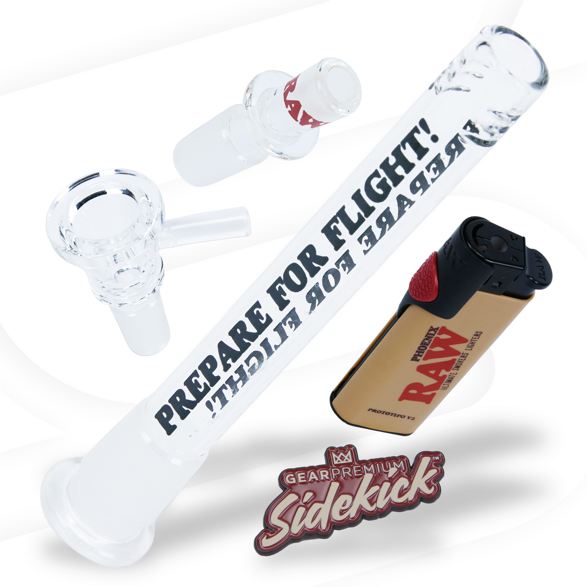 RAW Sidekick Borosilicate Holster Pipe Accessories RAWU-RAAA-0017 esd-official