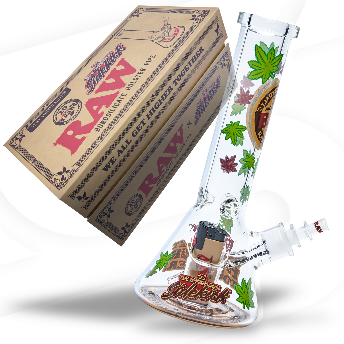 RAW Sidekick Borosilicate Holster Pipe Accessories RAWU-RAAA-0017 esd-official