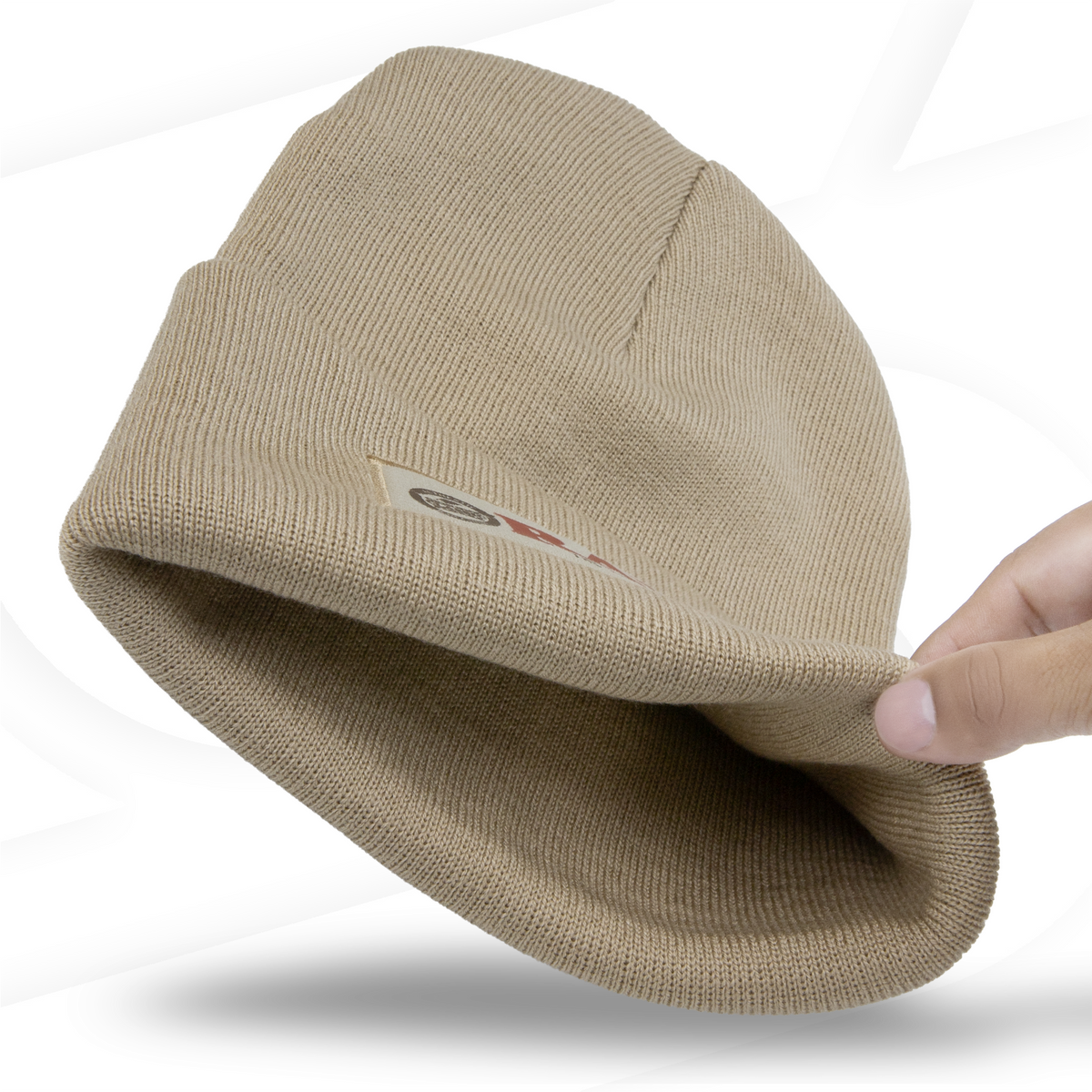 RAW Tan Beanie Clothing Accessories RAWU-APRP-0279 esd-official