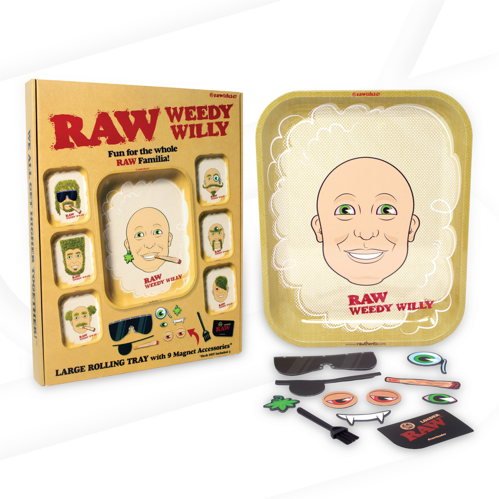 RAW Weedy Willy Rolling Tray Rolling Trays RAWU-RATC-0L34 esd-official