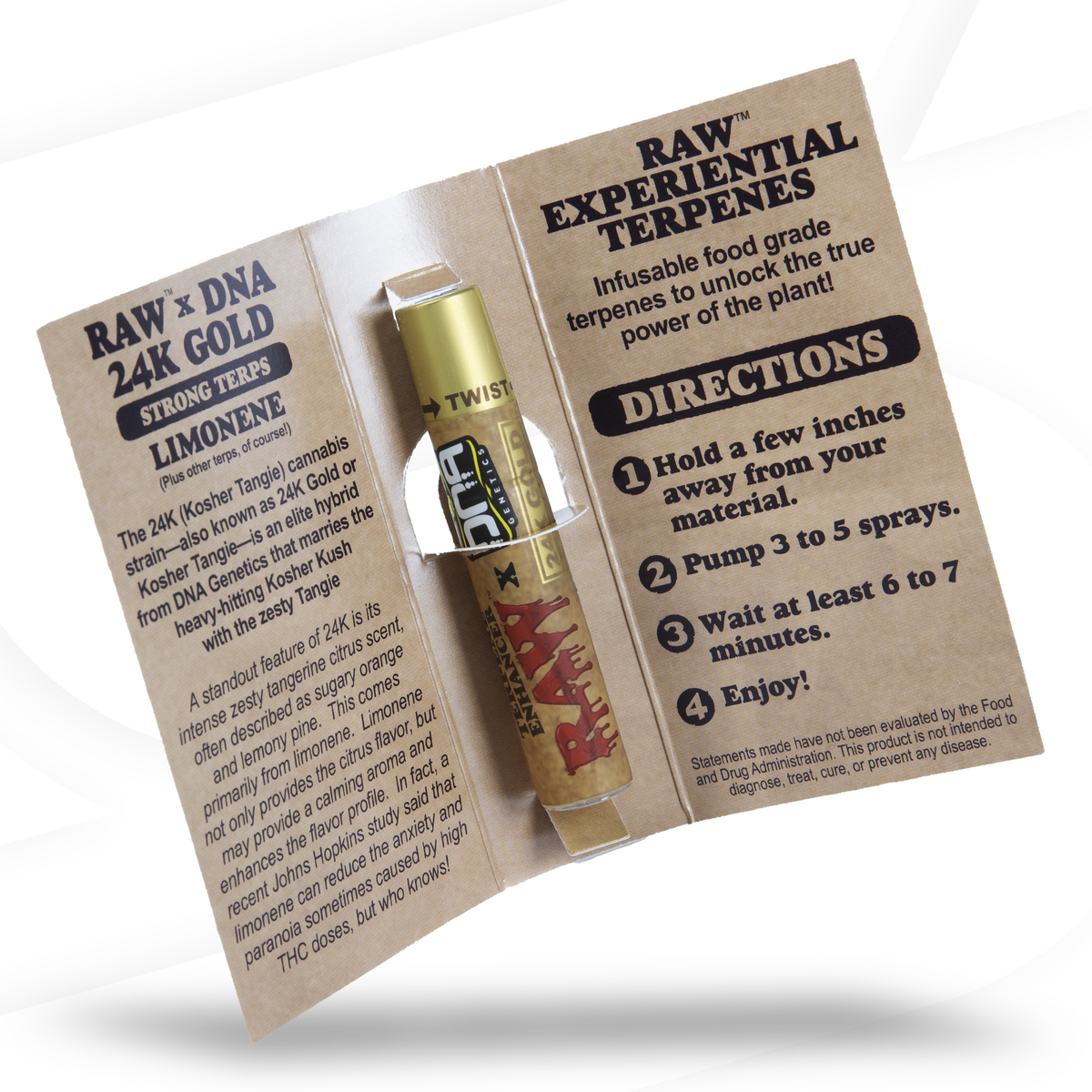 RAW X DNA Genetics Terpene Enhancer Spray- 24K Gold Accessories esd-official