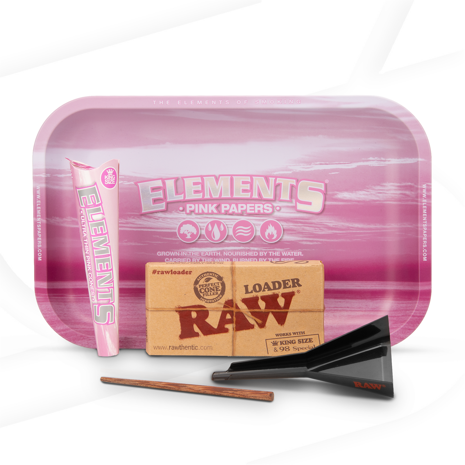 Buy Elements Pink King Size Slim Rolling Papers Online