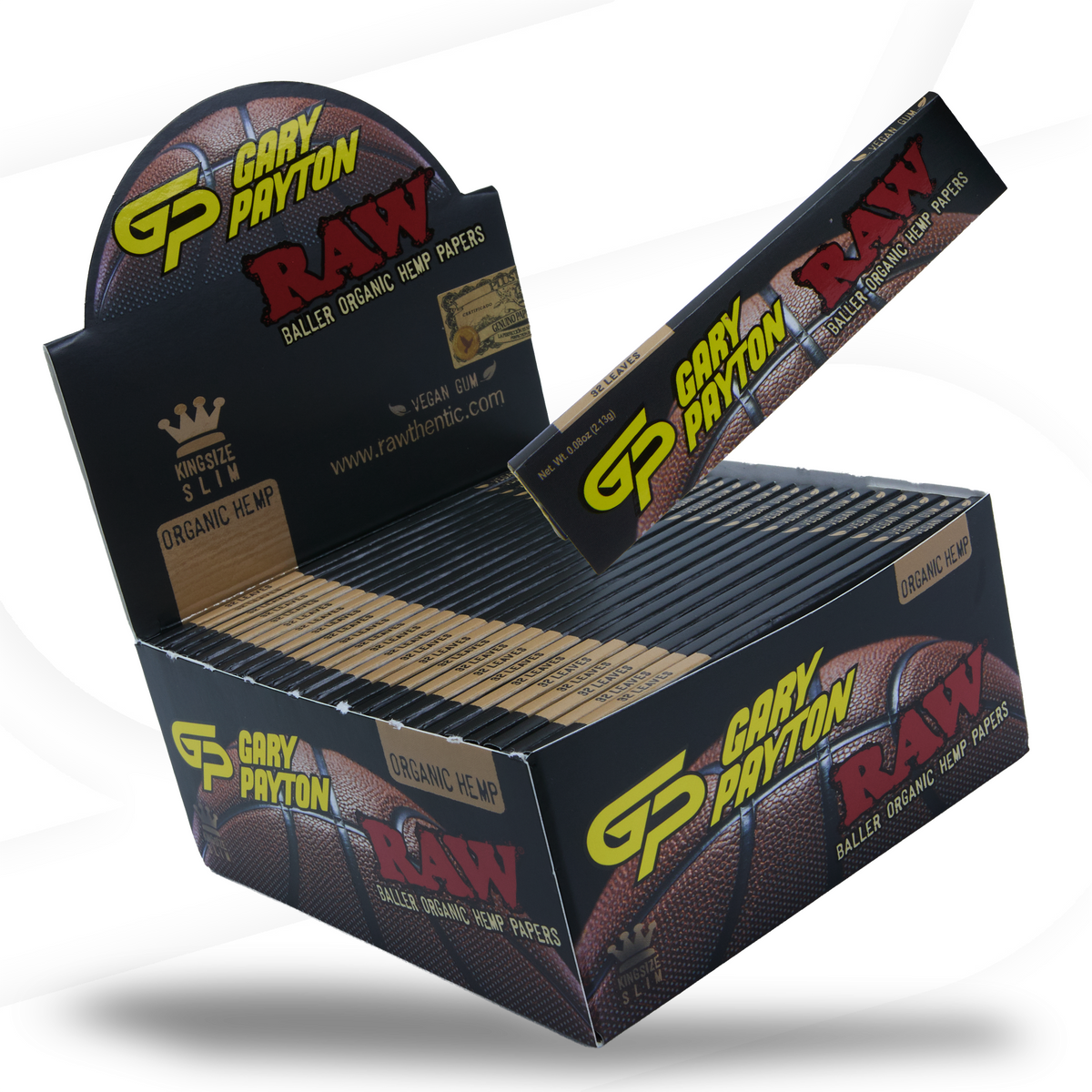 RAW X Gary Payton Organic Hemp King Size Slim Rolling Papers Rolling Papers RAWB-RPOH-KL05 esd-official