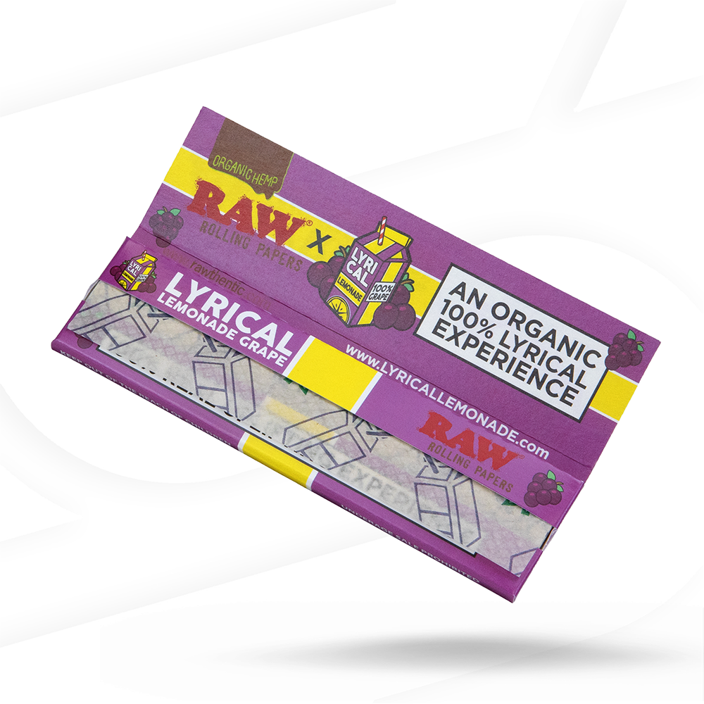 RAW X Lyrical Lemonade Grape Rolling Papers Rolling Papers esd-official