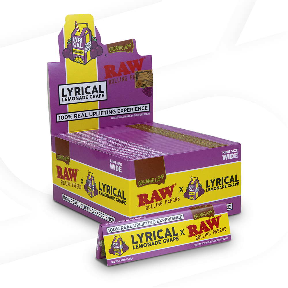 RAW X Lyrical Lemonade Grape Rolling Papers Rolling Papers esd-official