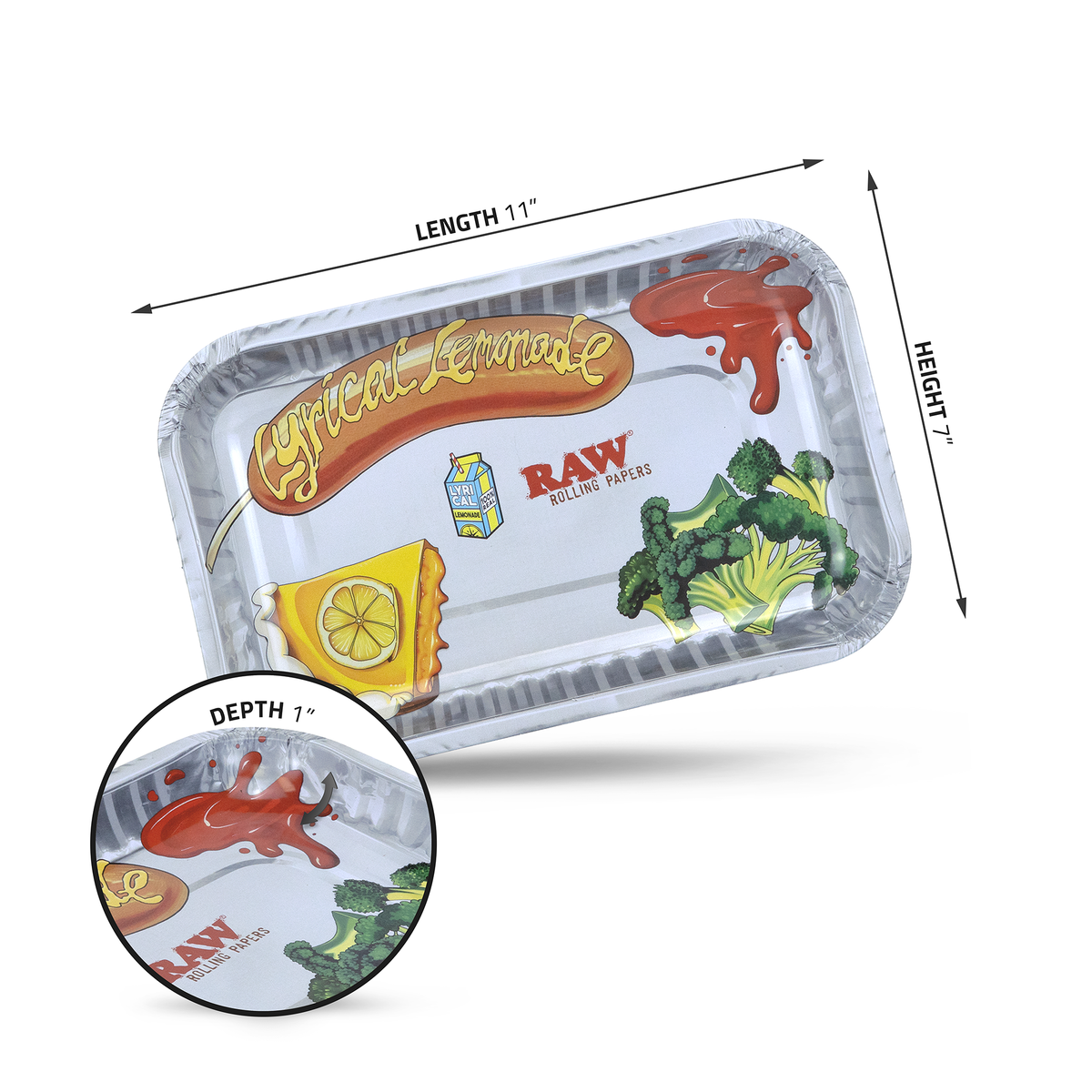 RAW X Lyrical Lemonade Lunch Tray Rolling Trays esd-official