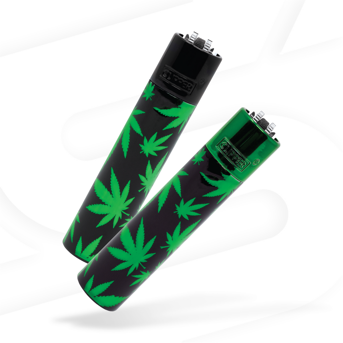 Clipper Green Leaves Lighters Accessories esd-official