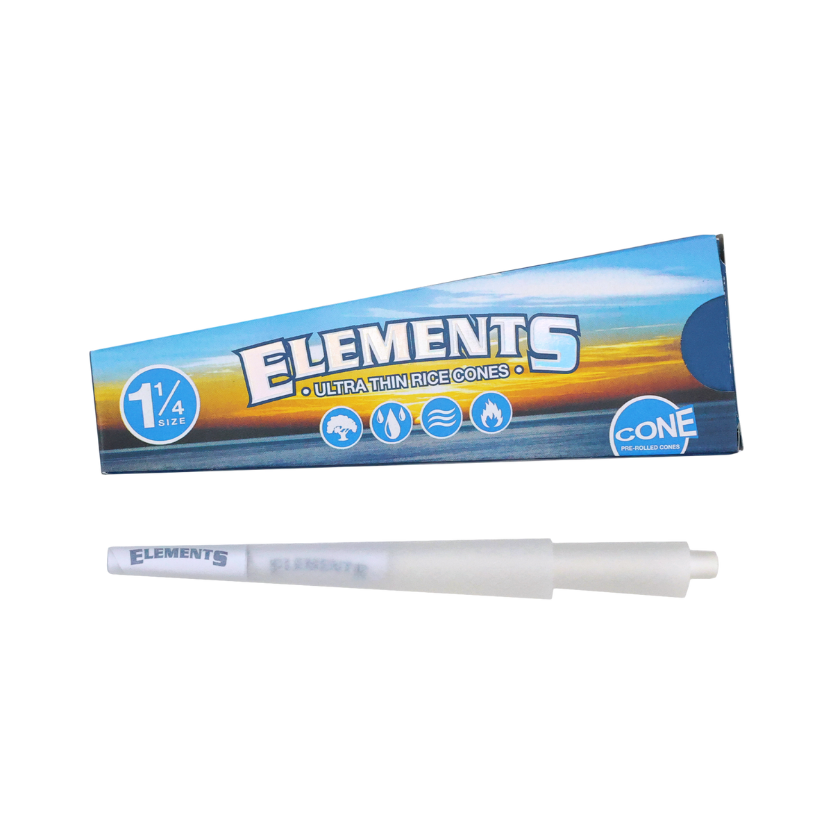 Elements 1 1/4 Cones - 6 Pack RAW Cones ELE10340-1/30 esd-official