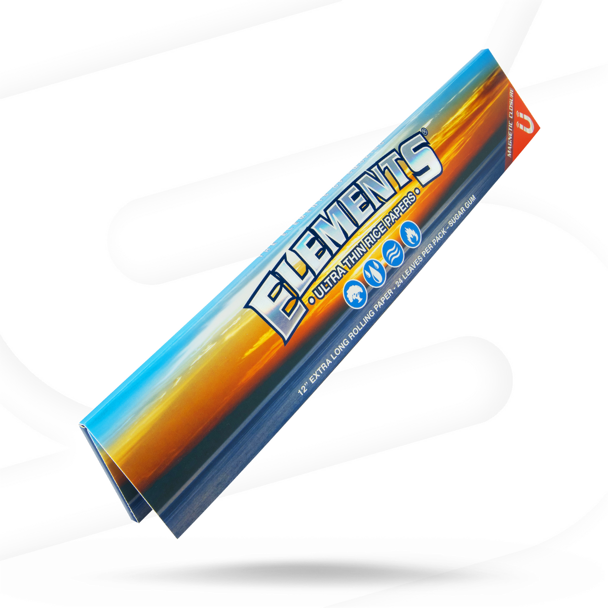 Elements 12&#39;&#39; Extra Long Rice Rolling Papers Rolling Papers ELE10150-1/22 esd-official