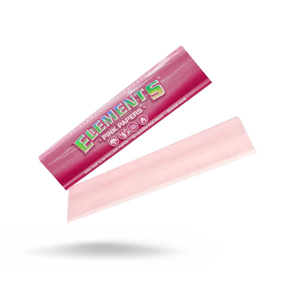 Elements Pink King Size Slim Rolling Papers Rolling Papers esd-official