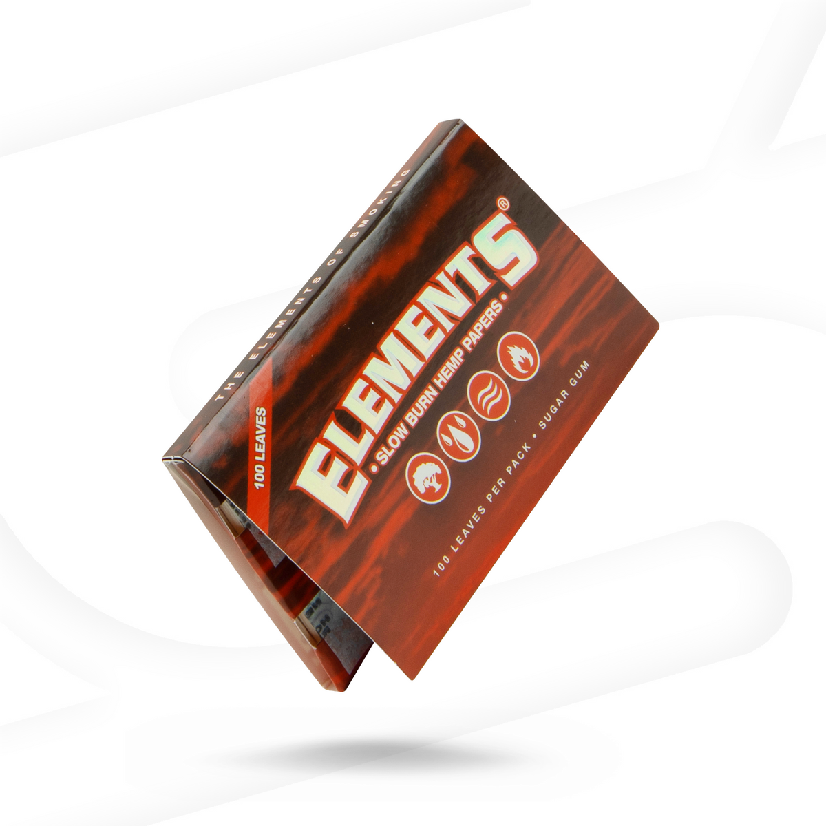 Elements Red Single Wide Hemp Rolling Papers Rolling Papers ELE10031-1/25 esd-official