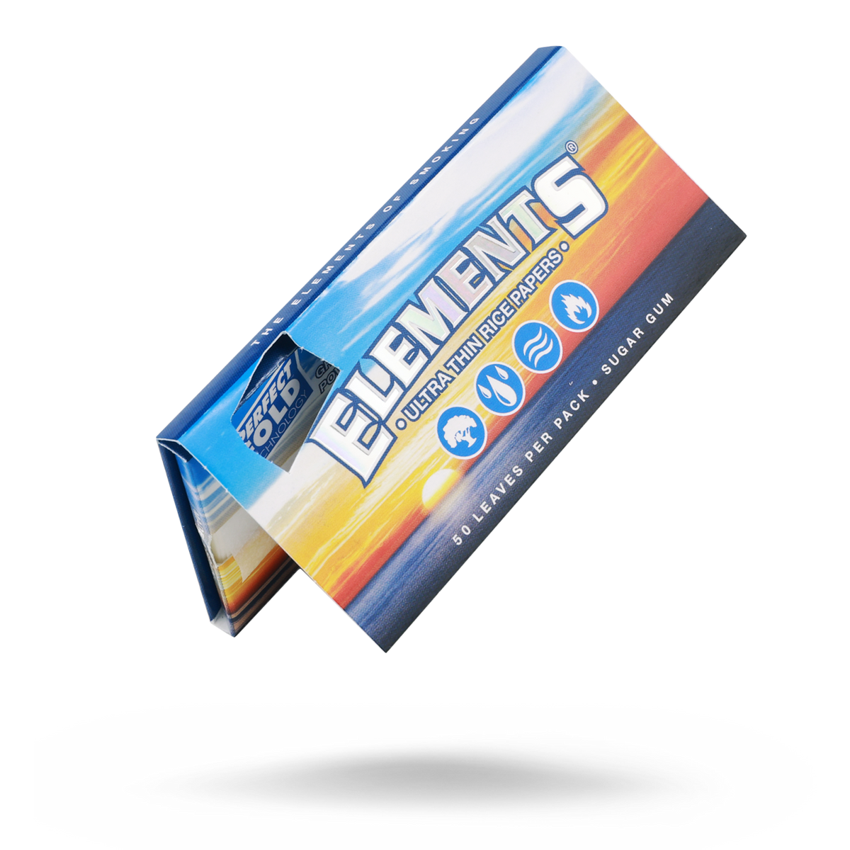 Elements Rice Paper Perfect Fold 1¼ Rolling Papers Rolling Papers ELE10060-1/25 esd-official