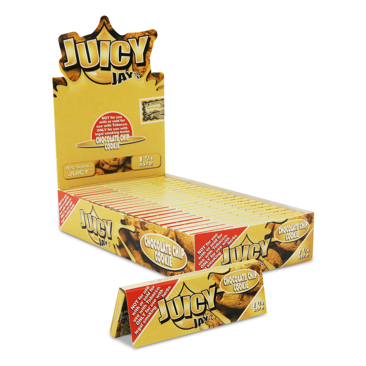 Juicy Jays 1 1/4 Chocolate Chip Cookie Flavored Hemp Rolling Papers Rolling Papers JAY10016 esd-official