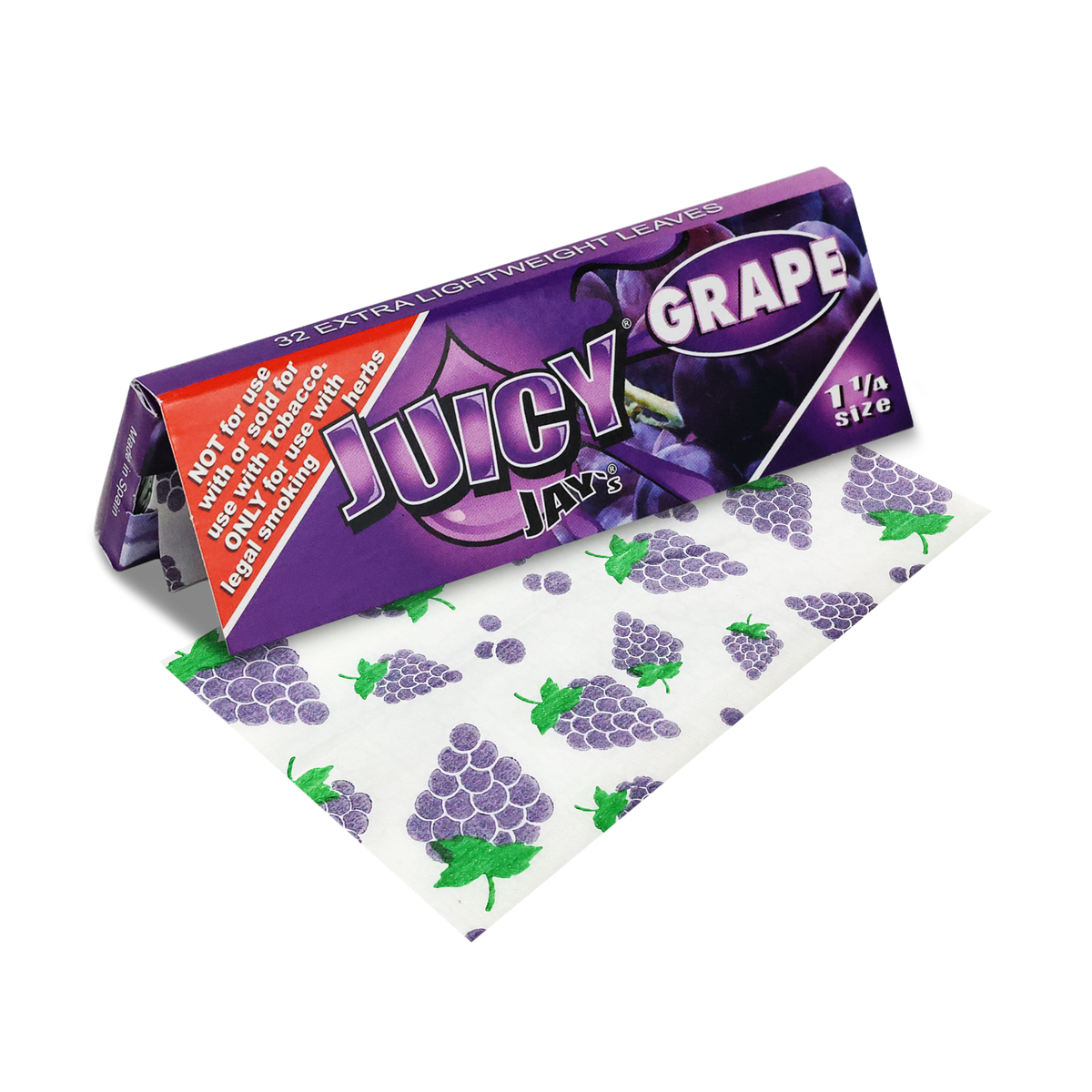 Juicy Jays 1 1/4 Grape Flavored Hemp Rolling Papers Rolling Papers esd-official