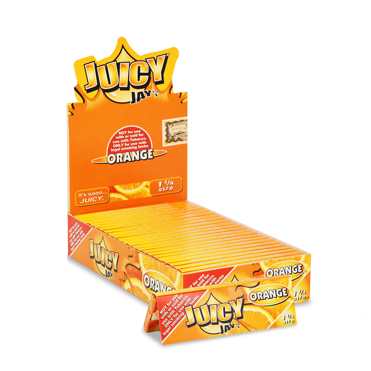 Juicy Jays 1 1/4 Orange Flavored Hemp Rolling Papers Rolling Papers JAY11050-1/24 esd-official