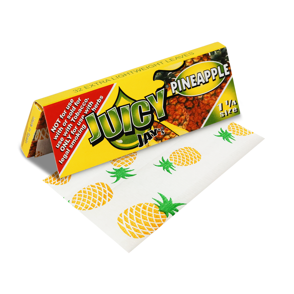 Juicy Jays 1 1/4 Pineapple Flavored Hemp Rolling Papers Rolling Papers esd-official
