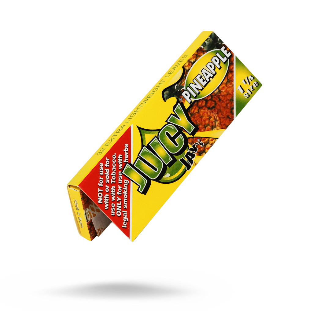 Juicy Jays 1 1/4 Pineapple Flavored Hemp Rolling Papers - ESD Official