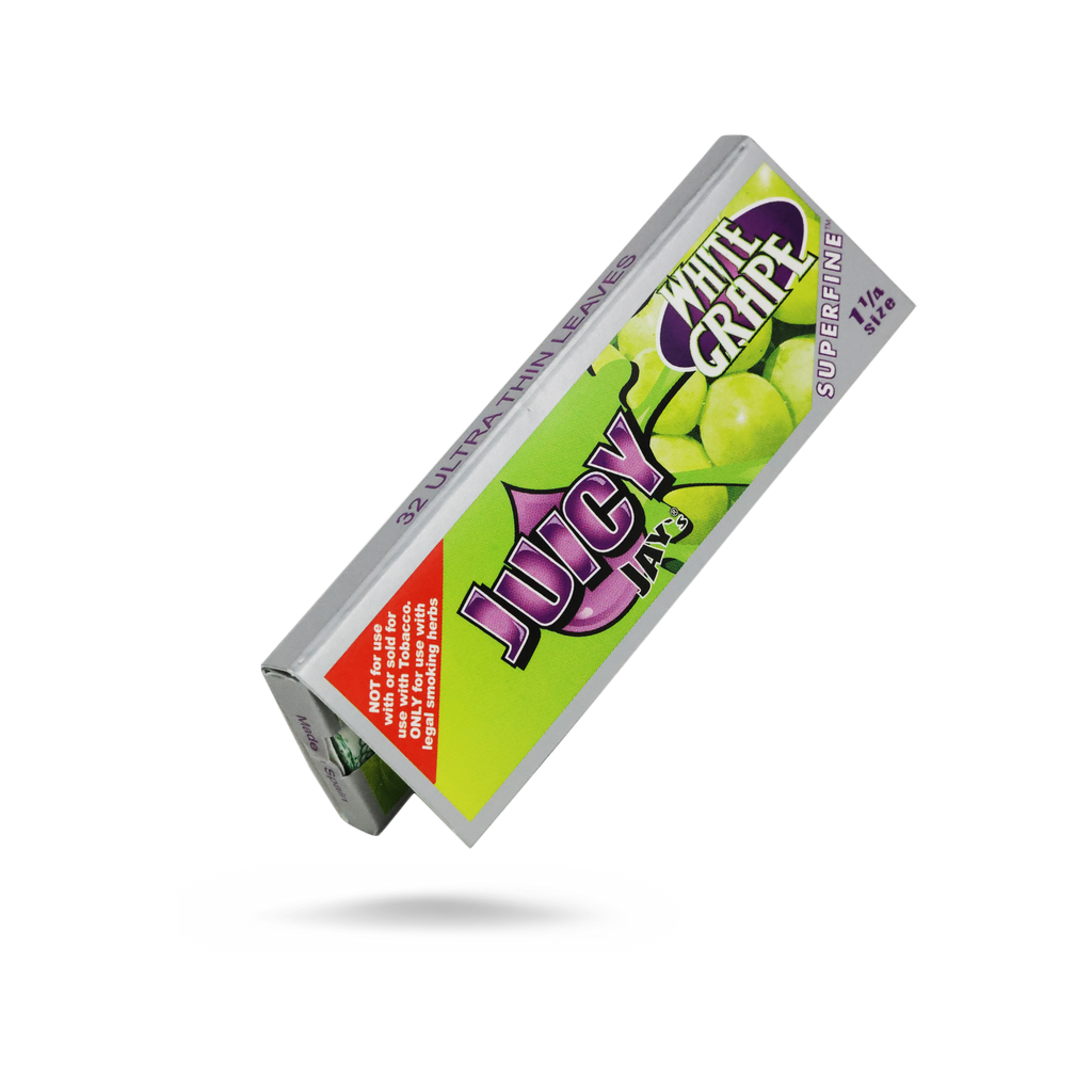 Juicy Jays 1 1/4 Superfine White Grape Flavored Hemp Rolling Papers - ESD  Official