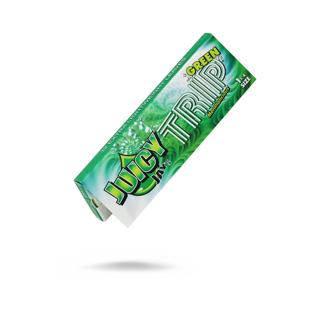 Juicy Jays 1 1/4 Trip Green Flavored Hemp Rolling Papers - ESD 