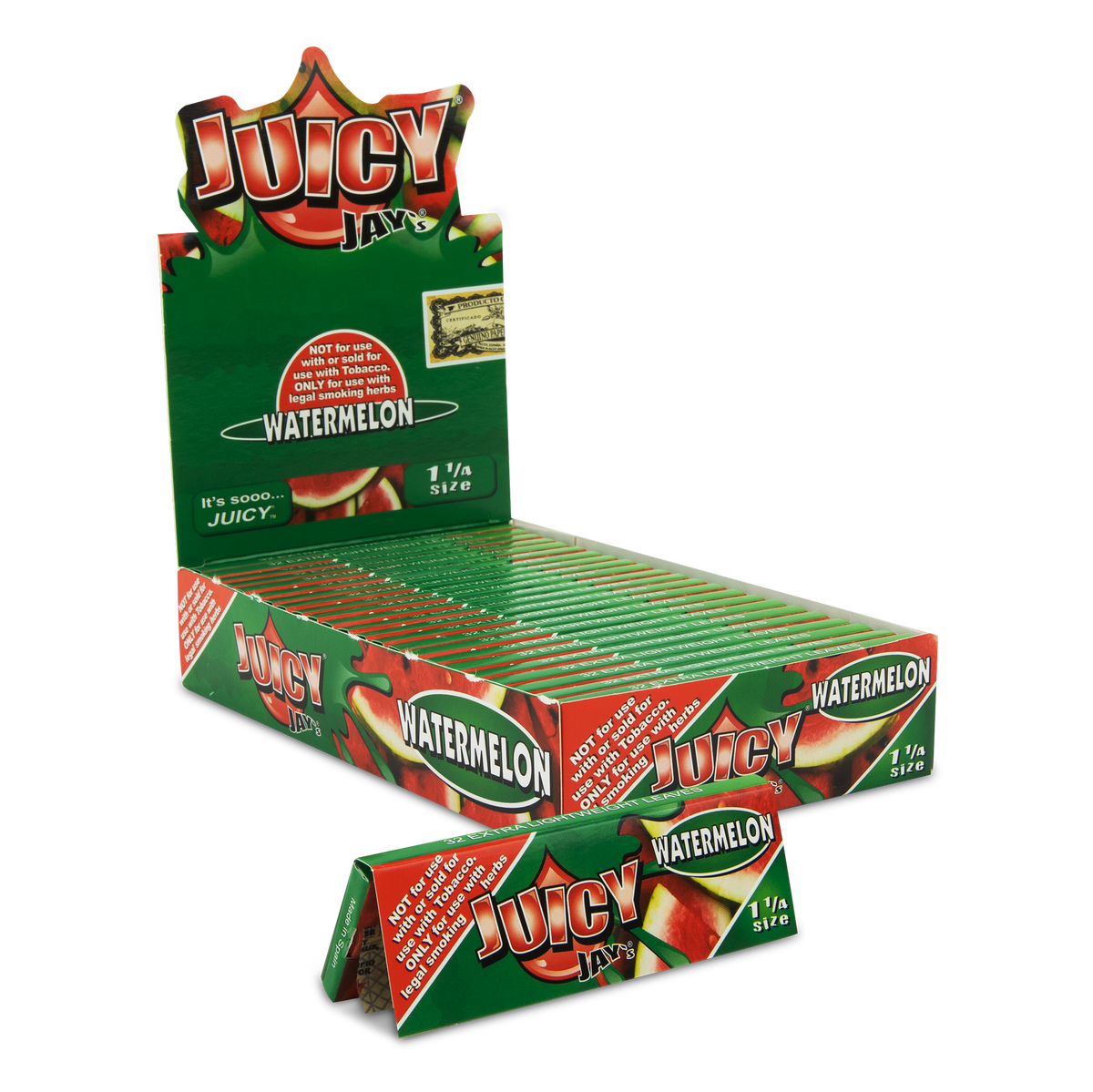 Juicy Jays 1 1/4 Watermelon Flavored Hemp Rolling Papers Rolling Papers JAY10030 esd-official