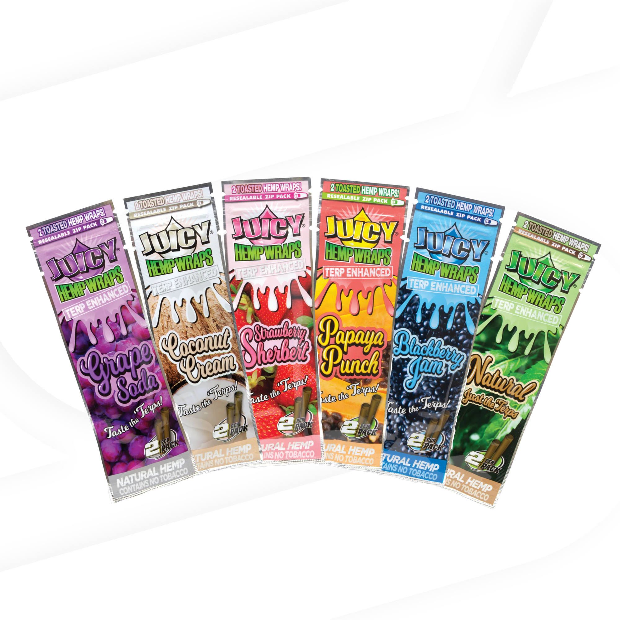 Juicy Jays Terp Enhanced Strawberry Sherbert Wraps Rolling Papers esd-official